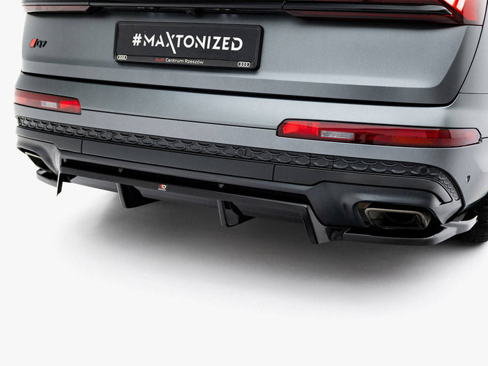 Maxton Design - Rear Splitter (Vertical Bars) Audi Q7 S-Line Mk2 Facelift 2