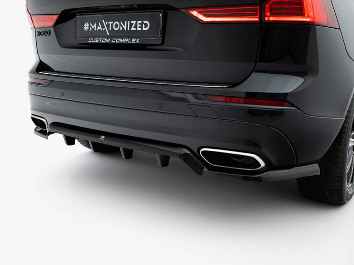 Volvo XC60 Mk2 Rear Splitter (Vertical Bars) - Maxton Design