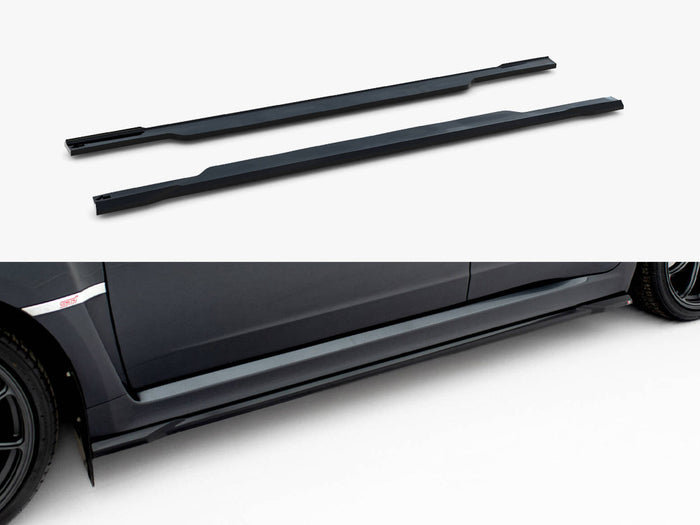 Subaru Impreza WRX STI Mk3 Facelift Side Skirts Diffusers V.2 - Maxton Design