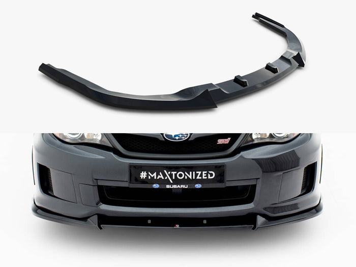 Subaru Impreza WRX STI Mk3 Facelift Front Splitter V.2 - Maxton Design