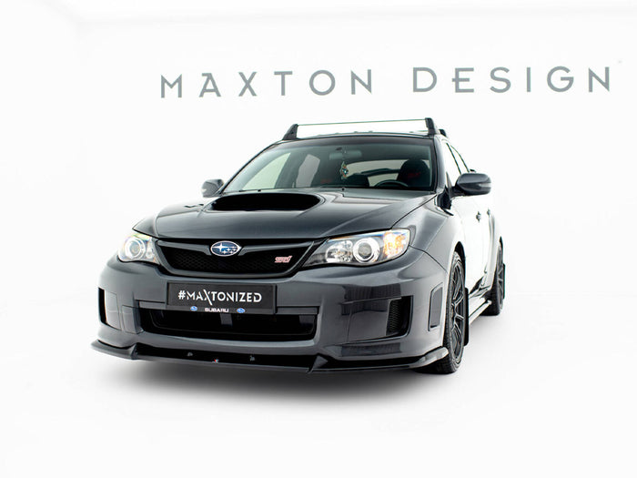 Subaru Impreza WRX STI Mk3 Facelift Front Splitter V.2 - Maxton Design