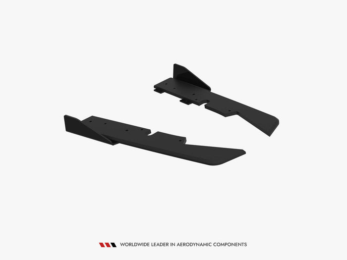 Maxton Design - Street PRO Rear Side Splitters + Flaps Subaru Impreza WRX STI Mk3 Facelift