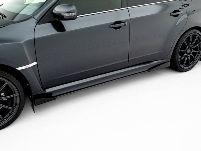 Maxton Design - Street PRO Side Skirts Diffusers + Flaps Subaru Impreza WRX STI Mk3 Facelift