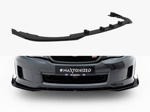 Maxton Design -  Street PRO Front Splitter + Flaps Subaru Impreza WRX STI Mk3 Facelift