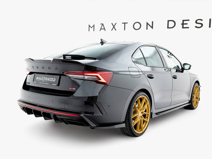 Maxton Design - Rear Side Splitters V.4 Skoda Octavia RS Liftback / Estate Mk4 Facelift