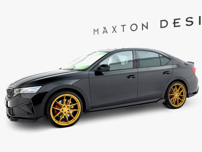 Maxton Design - Side Skirts Diffusers V.2 + Flaps Skoda Octavia RS Liftback / Estate Mk4 Facelift