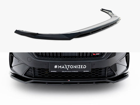 Front Splitter V.1 Skoda Octavia RS Liftback / Estate Mk4 Facelift - Maxton Design