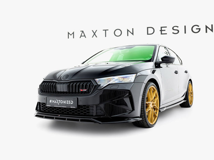 Front Splitter V.1 Skoda Octavia RS Liftback / Estate Mk4 Facelift - Maxton Design