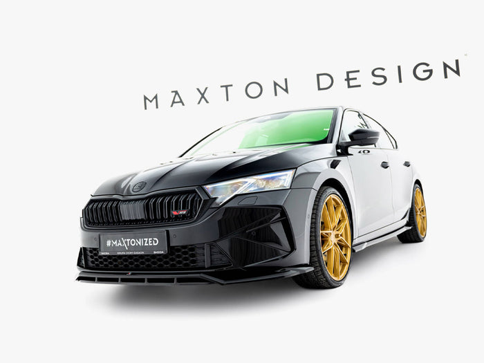 Front Splitter V.1 Skoda Octavia RS Liftback / Estate Mk4 Facelift - Maxton Design
