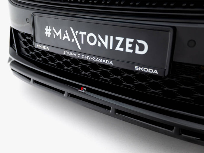 Front Splitter V.1 Skoda Octavia RS Liftback / Estate Mk4 Facelift - Maxton Design