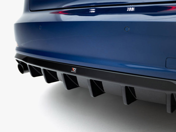 Audi A3 Sedan 8V (Version with single exhaust tips on both sides) Rear Valance - Maxton Design