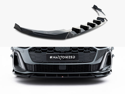 Audi A5 S-Line Sedan / Avant B10 Front Splitter V.2 - Maxton Design