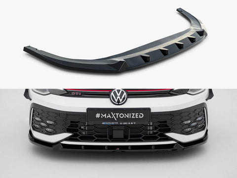 Volkswagen Golf GTI / GTE / R-Line Mk8 Facelift Front Splitter V.2 - Maxton Design