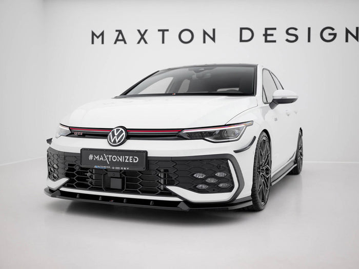 Volkswagen Golf GTI / GTE / R-Line Mk8 Facelift Front Splitter V.2 - Maxton Design