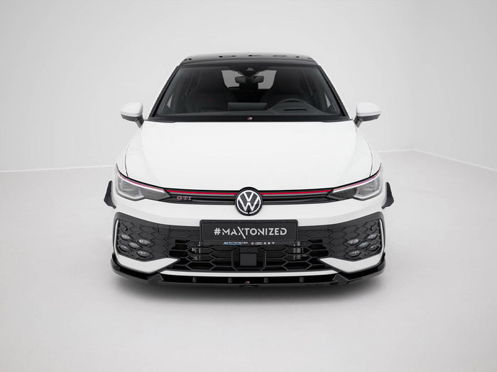 Volkswagen Golf GTI / GTE / R-Line Mk8 Facelift Front Splitter V.2 - Maxton Design