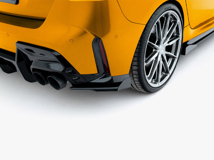 Maxton Design - Street PRO Rear Side Splitters V.2 + Flaps BMW 1 M-Pack F70