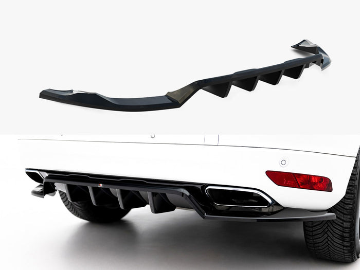 Volvo XC60 Mk1 Facelift Rear Splitter (Vertical Bars) - Maxton Design