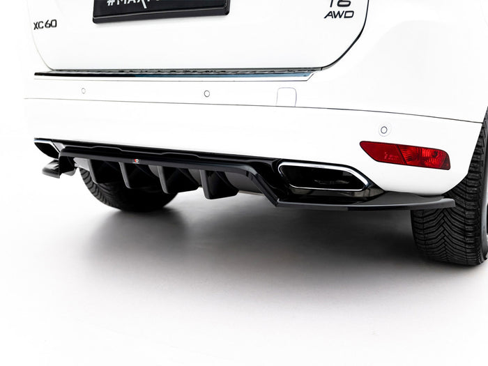 Volvo XC60 Mk1 Facelift Rear Splitter (Vertical Bars) - Maxton Design
