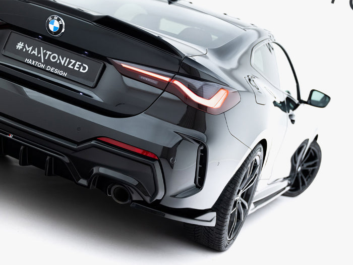 BMW 4 M-Pack G22 / G23 / G22 Facelift / G23 Facelift Rear Side Splitters V.8 - Maxton Design