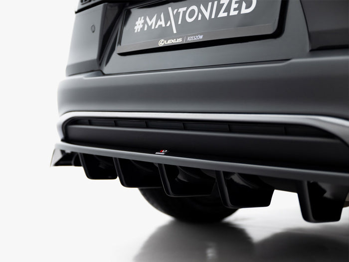 Lexus UX F-Sport Mk1 Rear Splitter (Vertical Bars) - Maxton Design