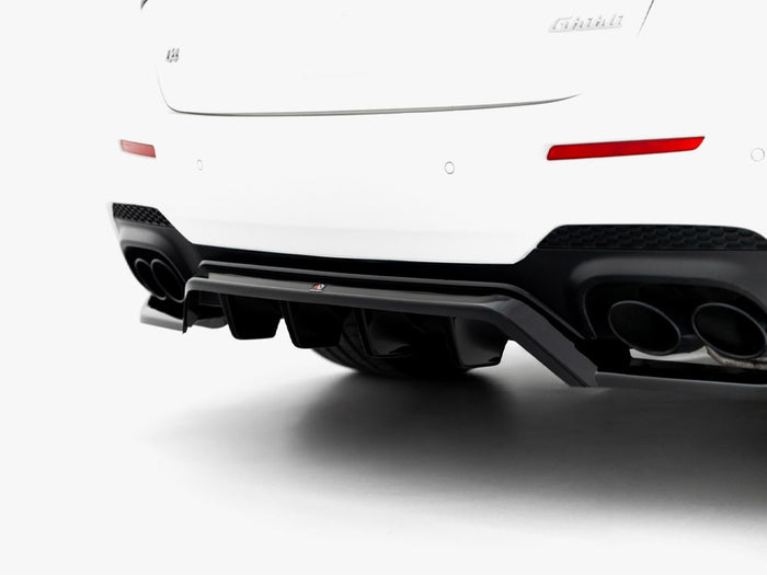 Maserati Ghibli Modena Mk3 Facelift Rear Splitter (Vertical Bars) - Maxton Design