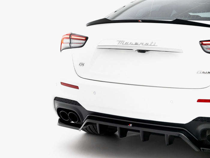 Maserati Ghibli Modena Mk3 Facelift Rear Splitter (Vertical Bars) - Maxton Design