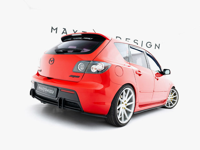 Maxton Design - Street PRO Rear Side Splitters Mazda 3 MPS Mk1 EU Version