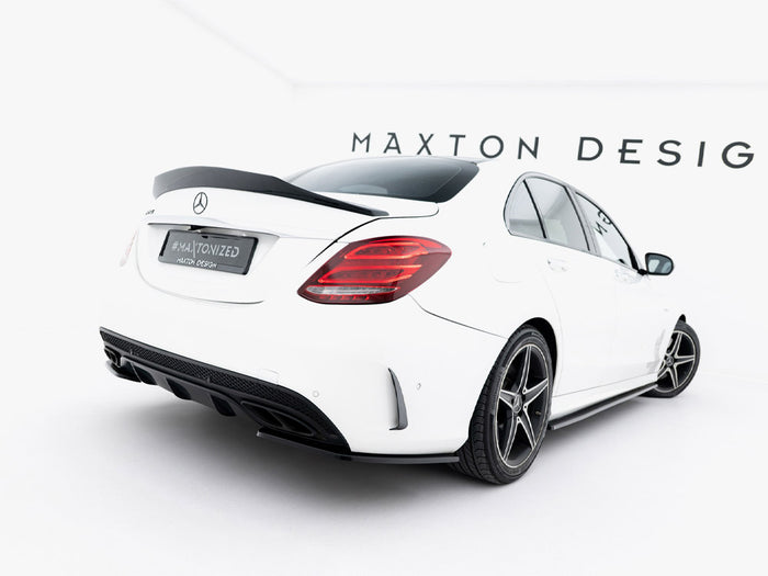 Rear Side Splitters Mercedes-Benz C AMG-Line Sedan W205 - Maxton Design