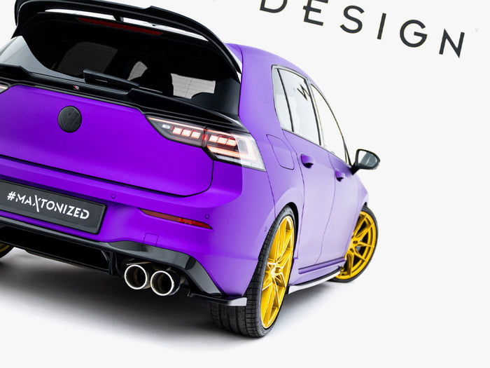 Maxton Design - Rear Side Splitters V.2 Volkswagen Golf R Mk8 Facelift