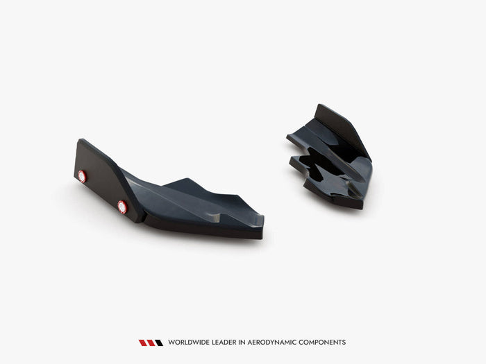 Maxton Design - Rear Side Splitters V.6 + Flaps Volkswagen Golf R Mk8 Facelift