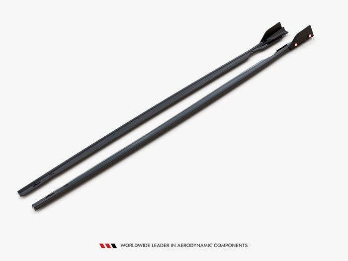 Maxton Design - Side Skirts Diffusers V.2 + Flaps Volkswagen Golf R Mk8 Facelift