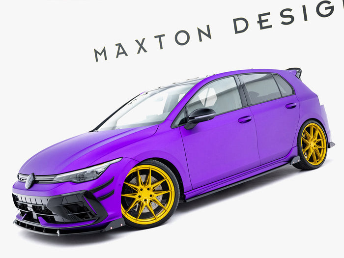 Maxton Design - Side Skirts Diffusers V.2 + Flaps Volkswagen Golf R Mk8 Facelift