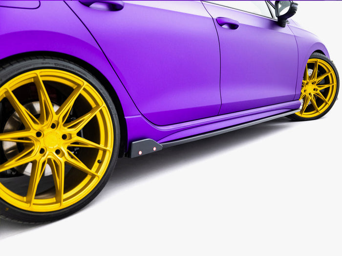 Maxton Design - Side Skirts Diffusers V.2 + Flaps Volkswagen Golf R Mk8 Facelift