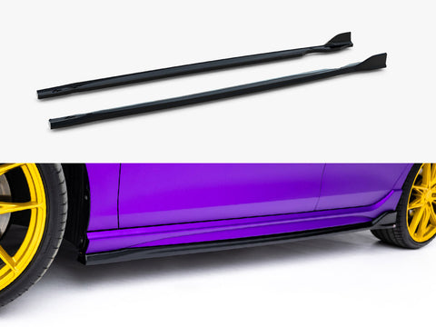 Volkswagen Golf R Mk8 / Mk8 Facelift Side Skirts Diffusers V.4 - Maxton Design