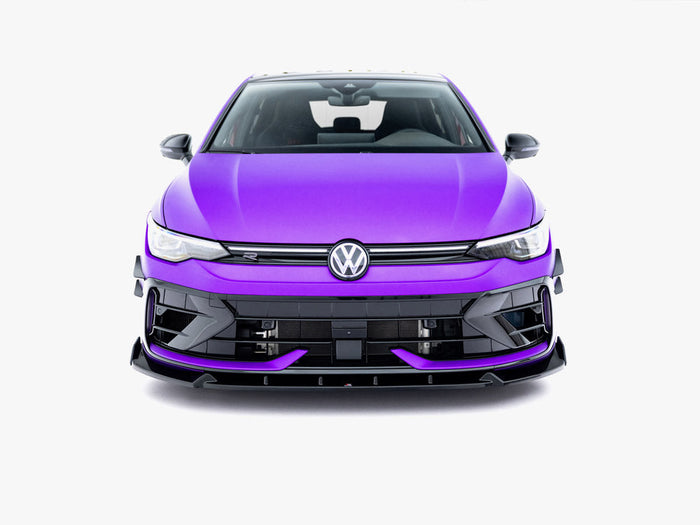 Maxton Design - Front Splitter V.3 + Flaps Volkswagen Golf R Mk8 Facelift