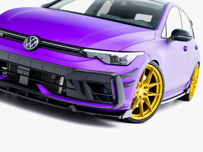 Maxton Design - Front Splitter V.3 + Flaps Volkswagen Golf R Mk8 Facelift