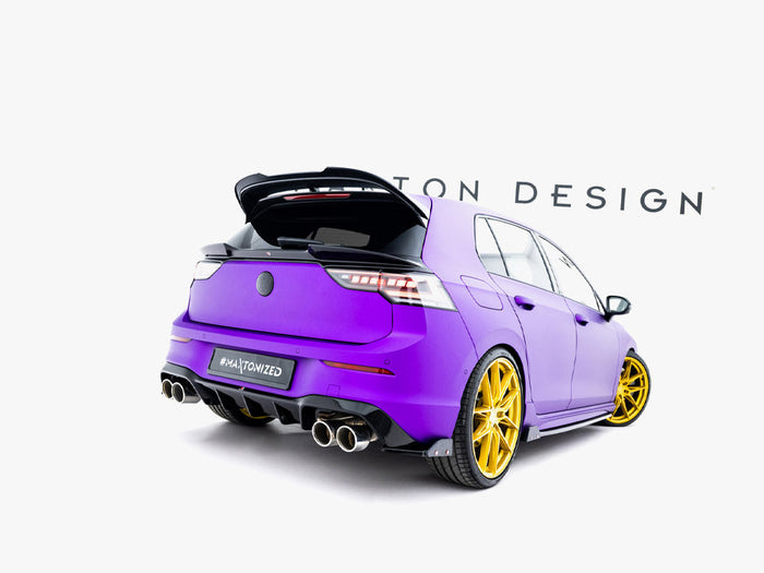 Maxton Design - Rear Side Splitters V.5 + Flaps Volkswagen Golf R Mk8 Facelift