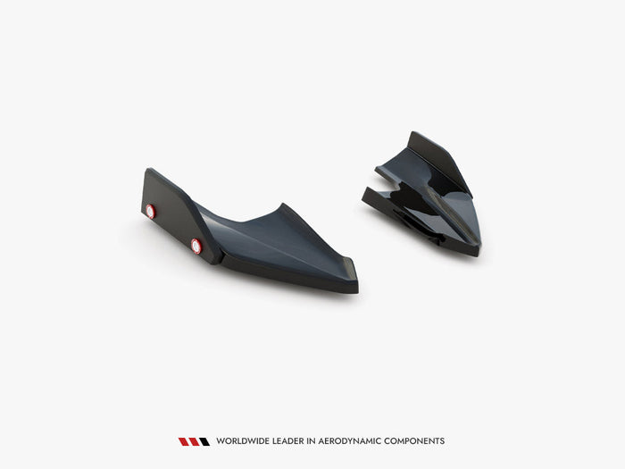 Maxton Design - Rear Side Splitters V.5 + Flaps Volkswagen Golf R Mk8 Facelift