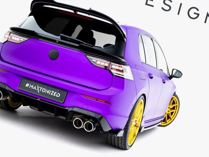Maxton Design - Rear Side Splitters V.5 + Flaps Volkswagen Golf R Mk8 Facelift