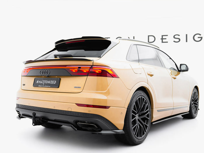 Audi Q8 Mk1 Facelift Rear Splitter (Vertical Bars) - Maxton Design