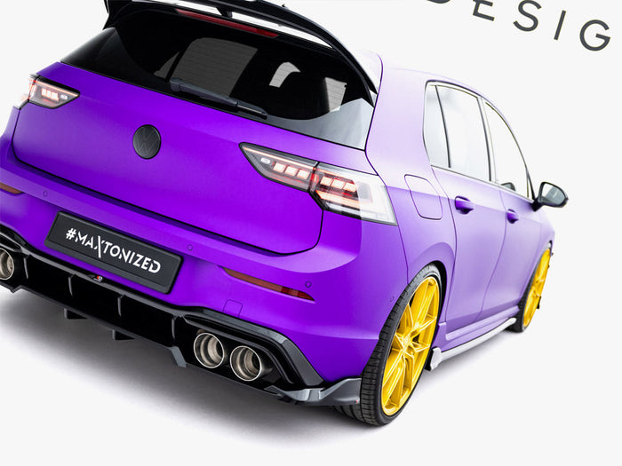 Maxton Design - Rear Splitter (Vertical Bars) V.1 Volkswagen Golf R Mk8 / Mk8 Facelift