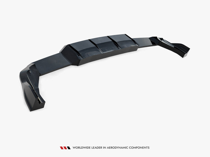 Maxton Design - Rear Splitter (Vertical Bars) V.1 Volkswagen Golf R Mk8 / Mk8 Facelift