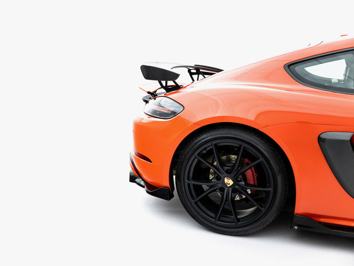 Porsche 718 Cayman GTS 982c Rear Splitter (Vertical Bars) - Maxton Design