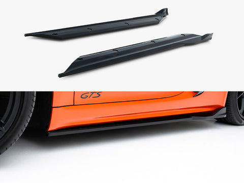 Porsche 718 Cayman GTS 982c Side Skirts Diffusers V.2 - Maxton Design