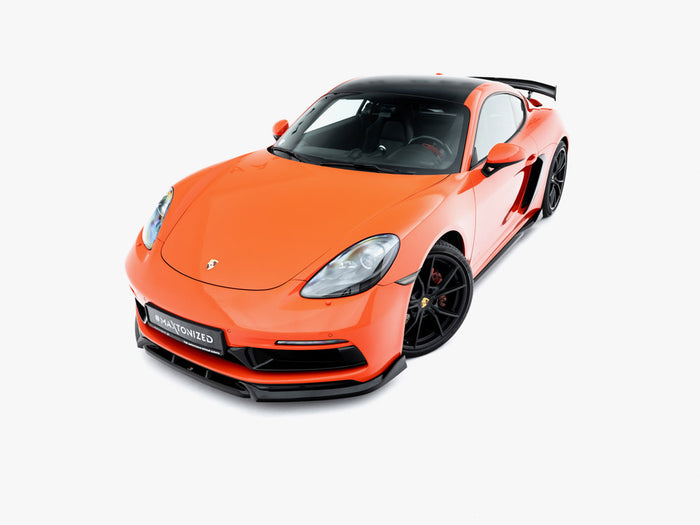 Porsche 718 Cayman GTS 982c Front Splitter V.3 - Maxton Design