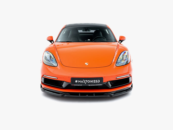 Porsche 718 Cayman GTS 982c Front Splitter V.3 - Maxton Design