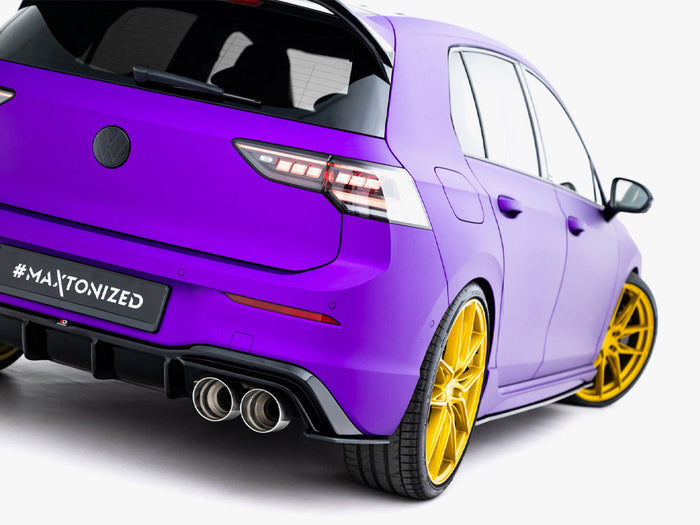 Maxton Design - Street PRO Rear Side Splitters V.2 Volkswagen Golf R Mk8 / Mk8 Facelift