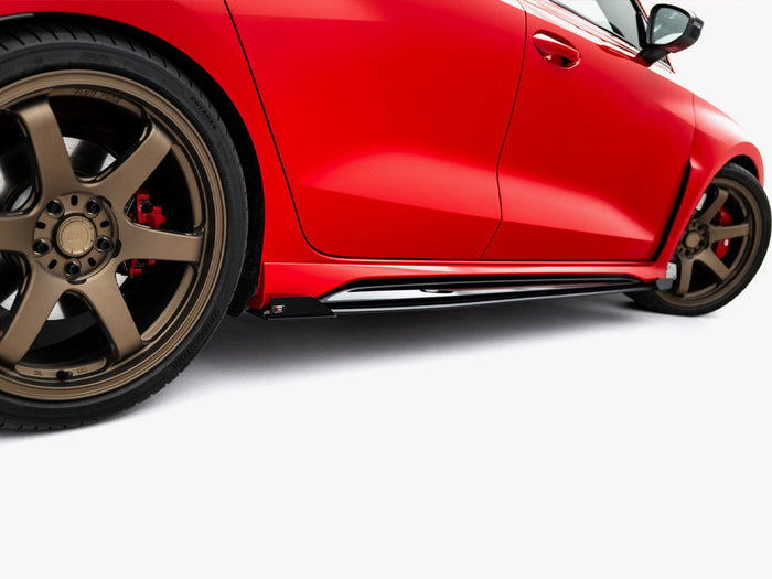 Maxton Design - Street PRO Side Skirts Diffusers + Flaps Audi RS3 Sedan 8Y Facelift