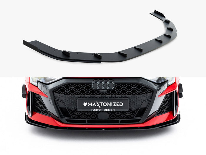 Maxton Design - Street PRO Front Splitter + Flaps Audi RS3 Sedan 8Y Facelift