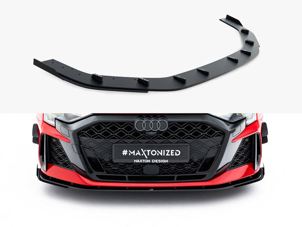 Maxton Design - Street PRO Front Splitter + Flaps Audi RS3 Sedan